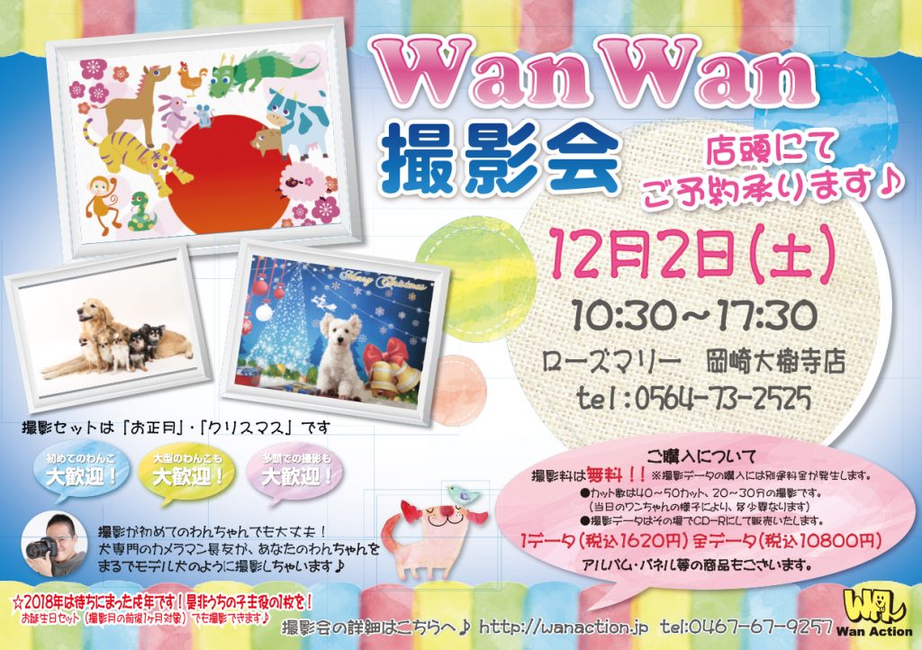 愛知県 ローズマリー岡崎大樹寺店 Wan Action